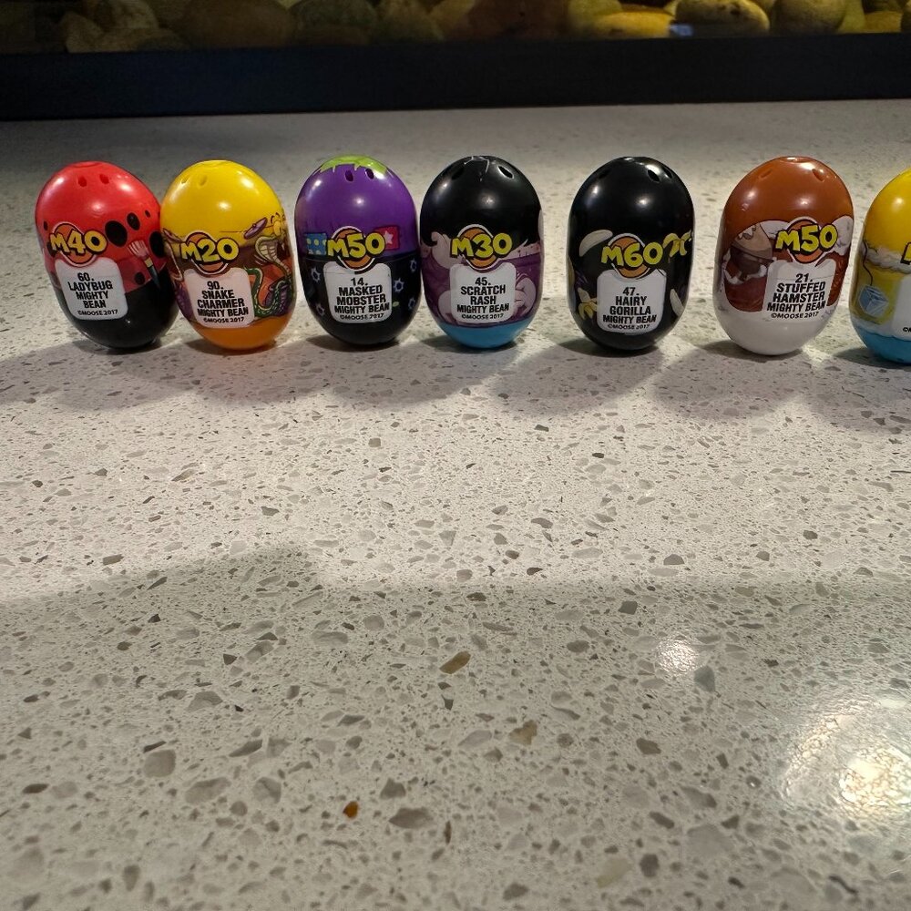Mighty Beanz M20 Series 2017 – Mixed Lot of 7 – Moose Toys – Loose